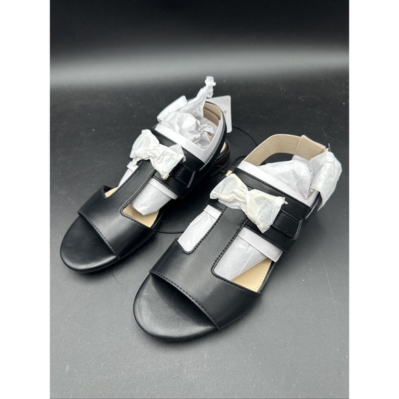 Liz Claiborne Shoes - Liz‎ Claiborne LC Grove Sandals Black Women's Size 6.5 M T-Strap Buckle